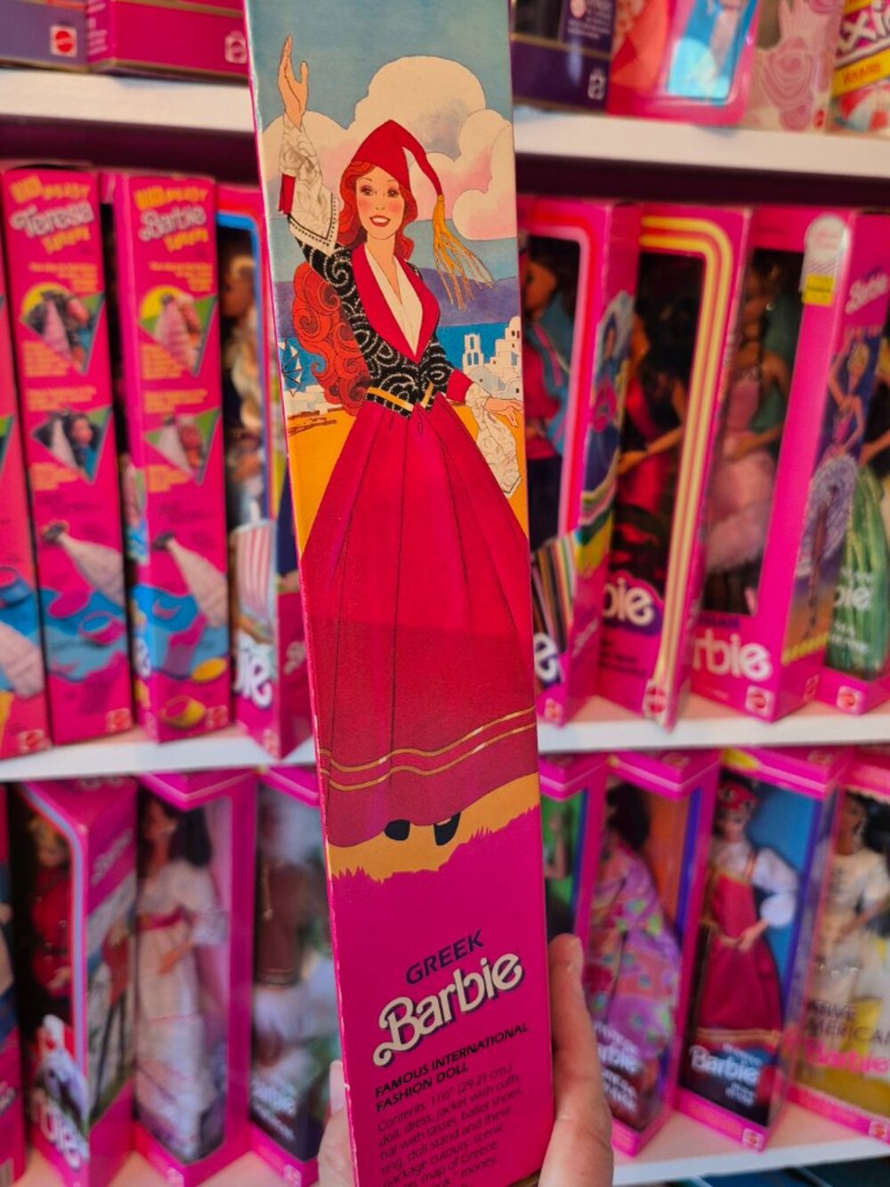 1985 Dolls of the World Greek Barbie NIB - Picture 6 of 8